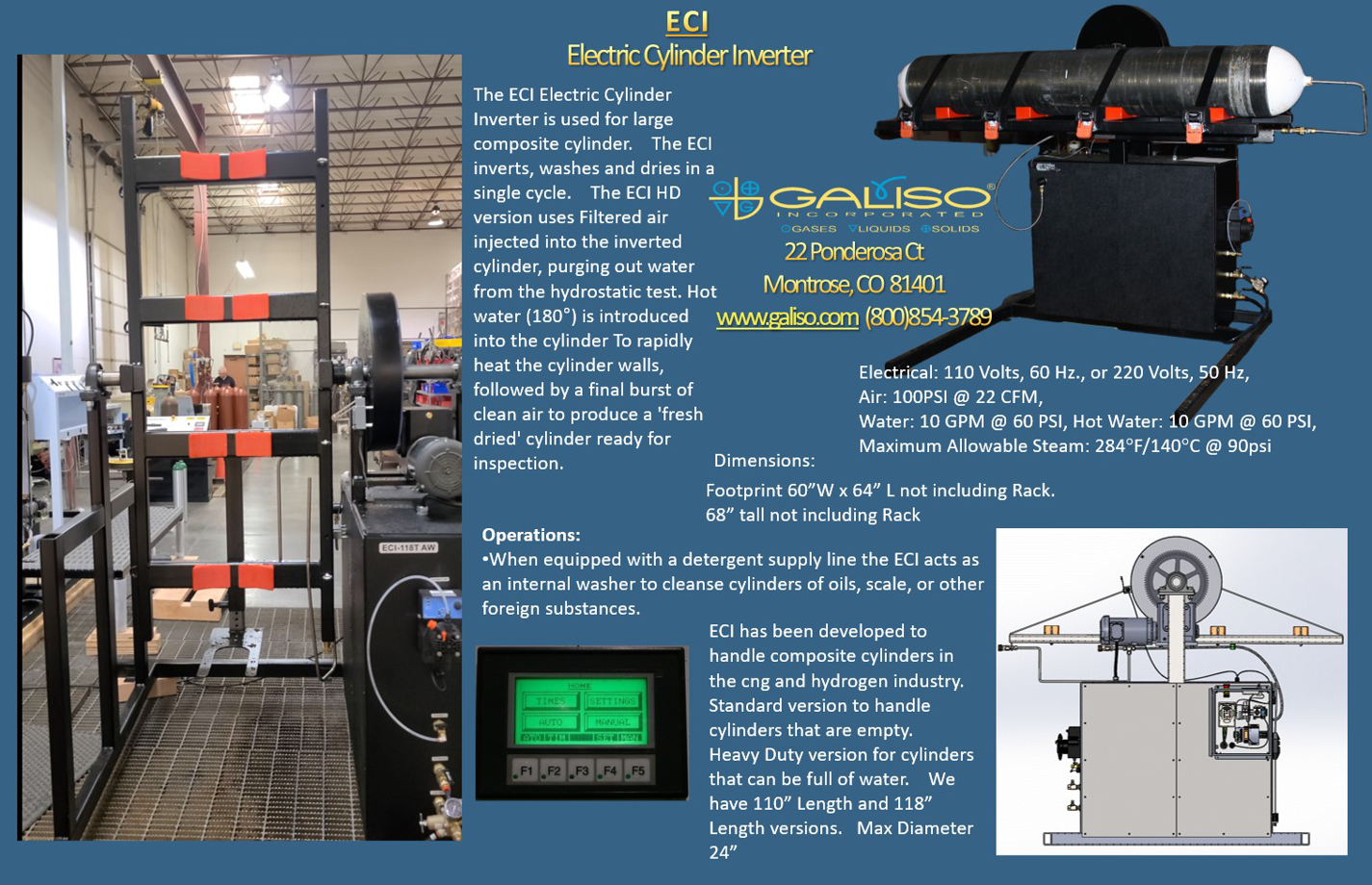 Galiso Electric Cylinder Inverter