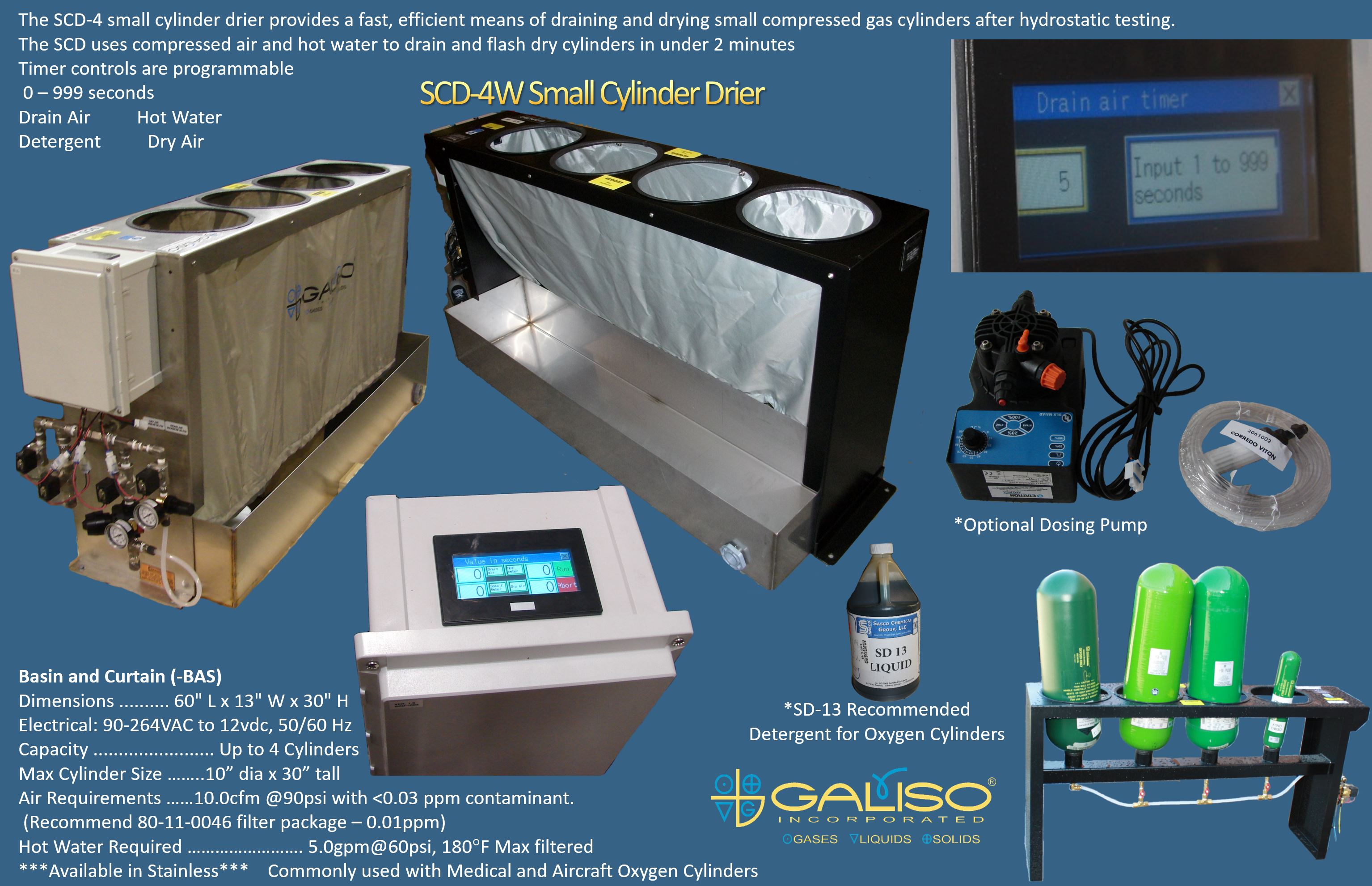Galiso Small Cylinder Dryer for Hydrostatic Test Systems