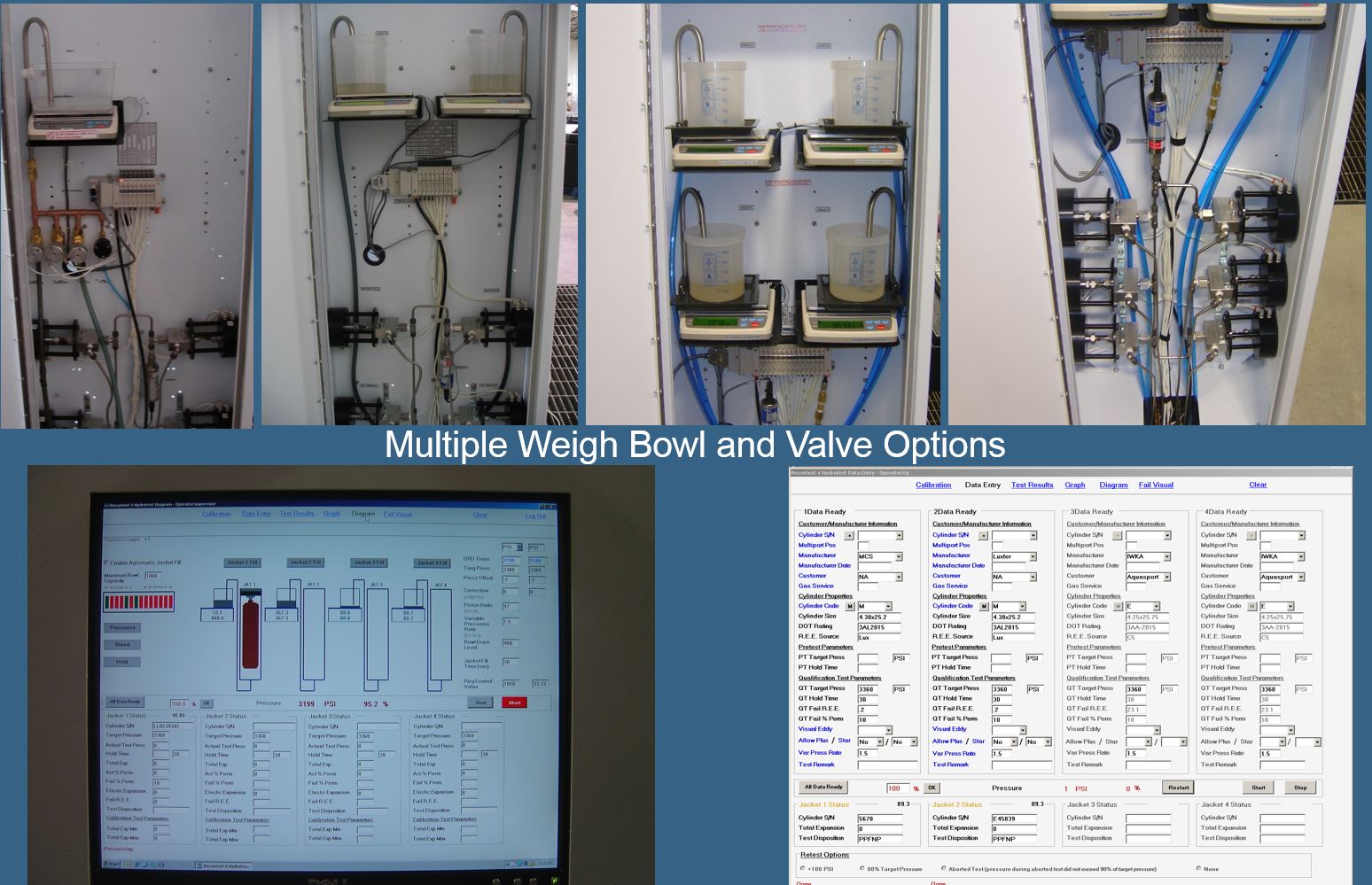 Hydrostatic Multiple Weigh Bowl and Valve Options
