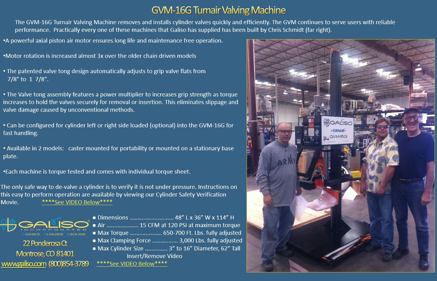 Valving Machines for Gas Cylinders - L. Ronning – Tagged Valve