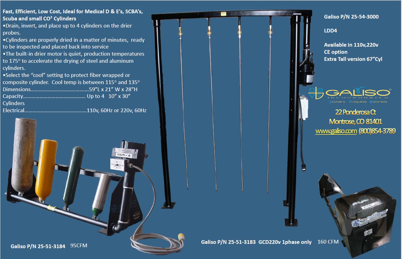 Galiso Cylinder Dryer for Hydrostatic Test Systems